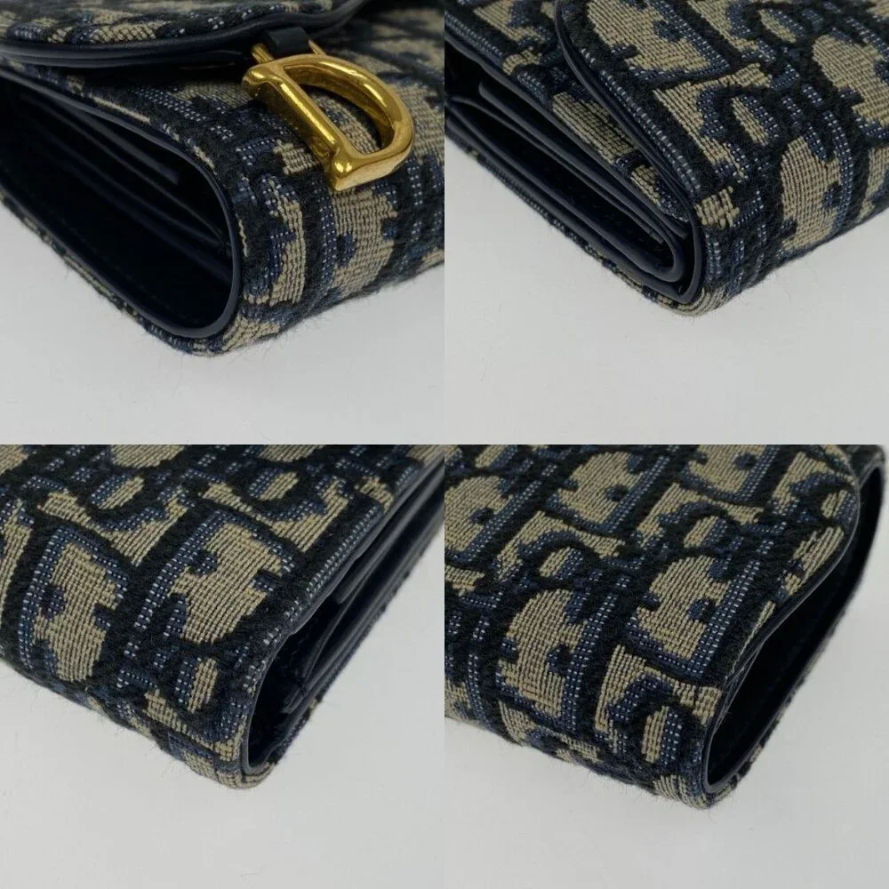 Christian Dior Trifold Wallet S5912 Ctzq M928 Blue - Picture 5 of 10